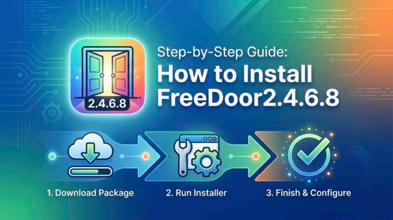 how to install freedoor2.4.6.8